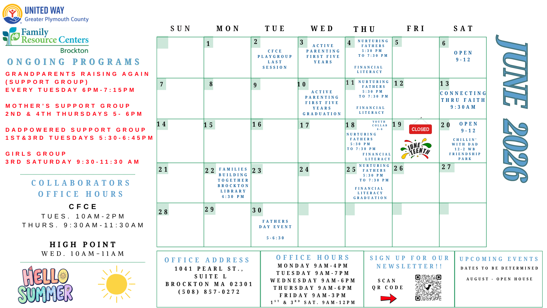FRC June Calendar