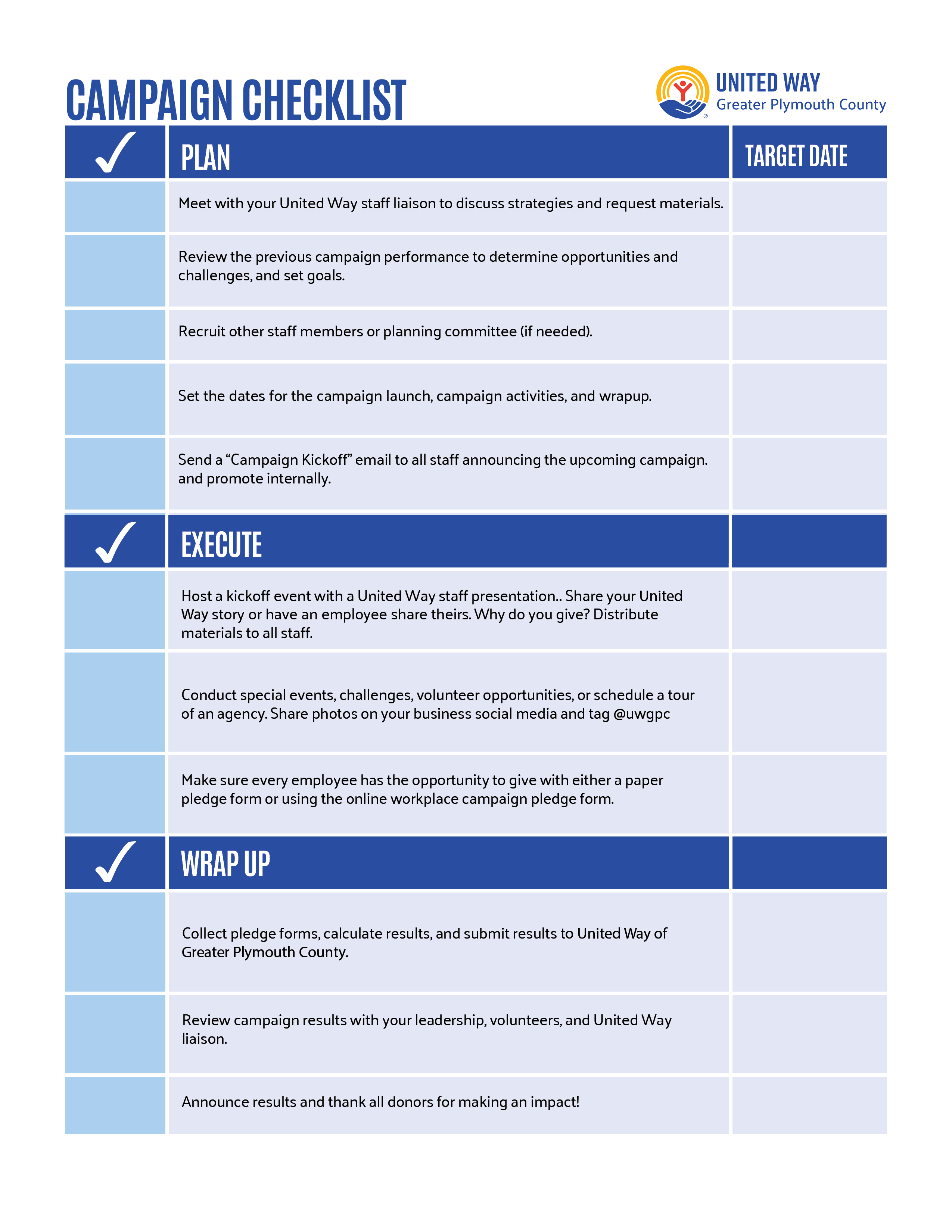Campaign Checklist